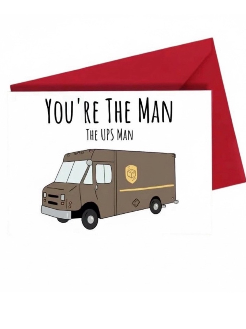 UPS Driver Thank You Card Delivery Driver Appreciation Greeting Card NWT